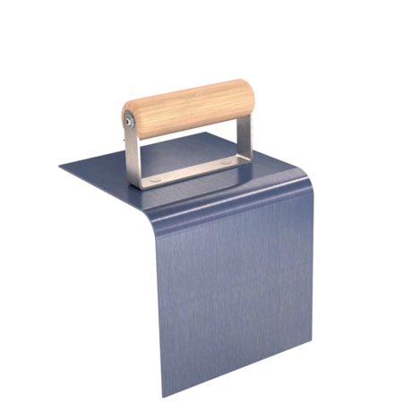 Bon Tool Step Tool, Outside Blue Steel 6" X 6", 3/4" Radius 4" Lip Wood Handle 82-235